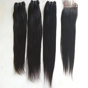 Cabelo natural liso virgin cuticle alinhado, cabelo humano weft cabelo barato melhor qualidade fabricante empresa