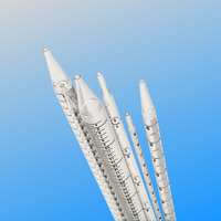 Pipette sérologique en PS transparent de haute qualité, stérile, pour usage en laboratoire, capacités de transfert de liquide 1 ml 50 ml, OEM