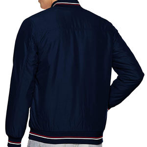 Chaqueta cortavientos de satén y nailon para hombre, cazadora con bloques de Color - Product Image 2