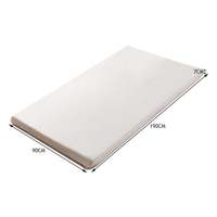 7cm D'épaisseur Enroulable Haute Densité Douce Lit Mémoire Mousse Matelas Topper avec couvercle