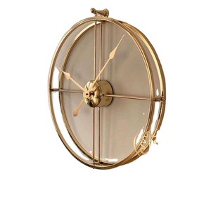 Reloj de pared de aspecto de lujo, de alta calidad, para el hogar, Simple, sala de estar, decoración de hierro - Product Image 1