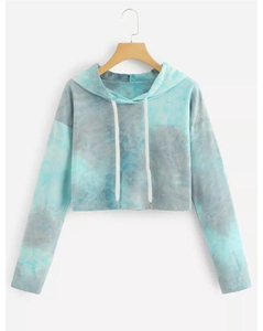 Sudaderas con capucha para mujer, top corto de alta calidad con diseño personalizado, novedad - Product Image 3