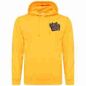 Sudadera con Capucha de Algodón Grueso para Hombre, Corte Regular, Invierno 2024, con Técnicas de Bordado, Material de Felpa Sólida - Product Image 1