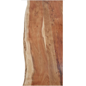 Mesas de centro de madera de Acacia con patas de Metal fundido, sala de estar y cama altura ajustable para, nuevo diseño Industrial - Product Image 3