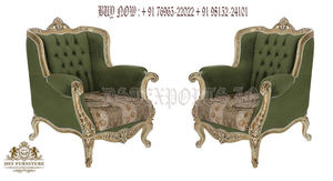 หรูหราตุรกีห้องนั่งเล่นออกแบบเฟอร์นิเจอร์คลาสสิกหรูหราไม้สักห้องนั่งเล่นโซฟาพรีเมี่ยม Handcrafted ไม้ห้องนั่งเล่นโซฟา - Product Image 5