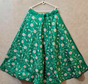 Hilo de bordado Georgette de tendencia con trabajo de impresión digital lehenga choli con dupatta mejor precio fabricante textil prenda alfanumero - Product Image 3