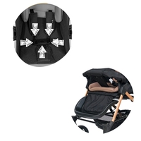 Poussette bébé pliable facilement, poussette bidirectionnelle, utilisation polyvalente, 3 positions de dossier, porte-bébé, coussin intérieur doux, verrouillage de sécurité à 5 points