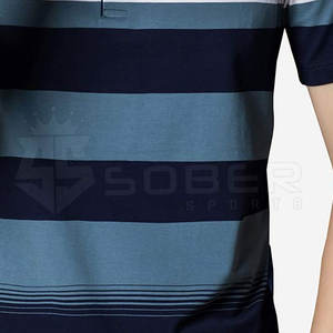 Polos pour hommes en coton teint en fil, manches courtes, été, 100% coton, polos de marque pour hommes - Product Image 5