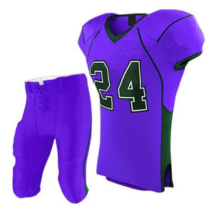 Conjuntos de uniformes de fútbol americano de la mejor calidad Diseño popular Precio razonable MOQ bajo Ofreciendo servicios ODM Tallas grandes Transpirable - Product Image 4