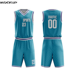 Diseño de uniforme de baloncesto con patrón a rayas, número de nombre personalizado para equipo 2021 - Product Image 2