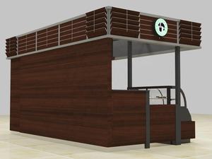 Table à café vintage, kiosque à café, nouveau design, pour centre commercial en Offre Spéciale - Product Image 3