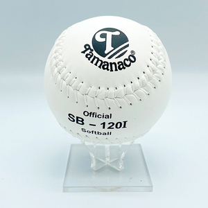 Pelota de Softbol de Lanzamiento Lento <span class=keywords><strong>Tamanaco</strong></span> SB-120i de 12" en Cuero Blanco - Product Image 4