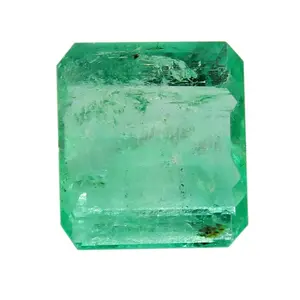 Fornecedor certificado de precious tamanho 11.5x10.4mm, esmeralda natural solta pedra preciosa