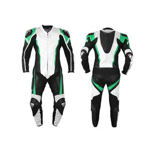 カスタムモーターサイクルレザーレーススーツバイカーレーシングバイクレザースーツ優れた品質100% オリジナルレザー品質