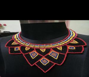 Joyería de moda para mujer, collar y pendiente de diseño único para mujer, collar de perlas coloridas para fiesta, boda - Product Image 4