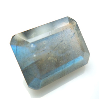 Labradorite de Madagascar de qualité supérieure, taille émeraude, à reflets bleus vifs, taille calibrée, pierre précieuse en vrac GEMFORTE INC