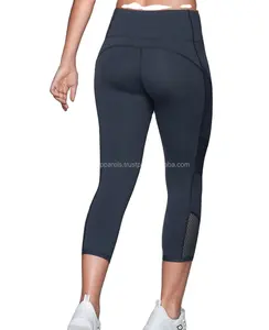 High Quality Sportswear High Waist Yoga Pants Breathable Grey Tights Women, Navy Blue Ultimate Skinny Fit Breathable Tight