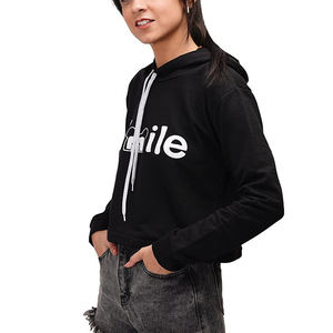 Whole Sale Fashion Style Slim Fit Neck Custom Casual <b>Tops</b> <b>Black</b> Full Sleeves Custom <b>Crop</b> <b>Top</b> - Product Image 5