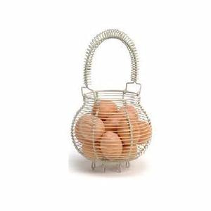 RED COLOR STYLES DESIGN METAL EGG WIRE BASKET COST EFFECTIVE EGG WIRE BASKET KITCHEN DECORATIVE IRON HANDMADE DESIGN WIRE BASKET - Product Image 5