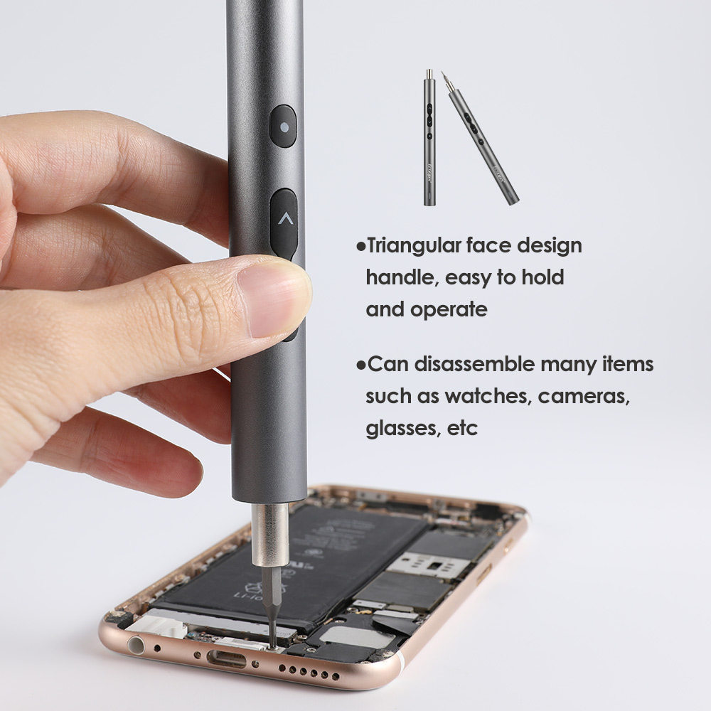 เครื่องมือซ่อมโทรศัพท์มือถือ,ชุดไขควงไฟฟ้า Ecooper Precision สำหรับซ่อม iPhone 62 In 1 48 In 1 20 In 1