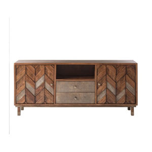 WOODEN SOLID WOOD 3 DRAWER 2 DOOR MODERN EUROPEAN FARMHOUSE STYLE SIDEBOARD DINING NATURAL HOME BAR LIVING ROOM - Product Image 1