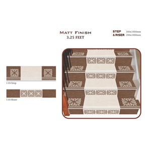 Azulejos elevadores escalonados antideslizantes Vistaar mate GVT calidad exportación 300x1000mm 200x1000mm 10mm escaleras al aire libre salón baño asiático 20mm - Product Image 1