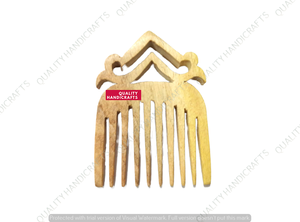 Peine de madera hecho a mano ecológico más vendido, artesanía india de alta calidad con mango de bambú, peine de barba con logotipo personalizado - Product Image 5