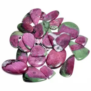 AAA+ Quality Gorgeous Natural Ruby Zoisite Cabochon Loose Gemstone Lot For Healing Jewelry Pendant Wholesale Gems & Stones Bulk