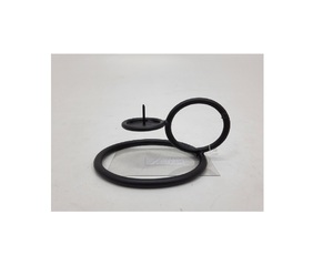 Porte-bougie en métal fer de luxe décoratif pour la maison au design unique, finition noire mate pliante pour PC - Product Image 3