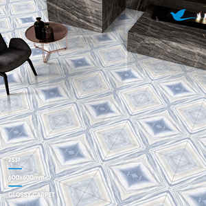 Azulejos y mármoles Azulejos de piso de porcelana esmaltada India Azulejo de piso de cerámica de mármol esmaltado 600x600 del proveedor líder - Product Image 2