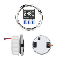 D Racing DPD85W-4-N napai 2000 85mm, tampilan TFT-LCD wajah putih Digital multifungsi meteran Tachometer untuk penggunaan laut