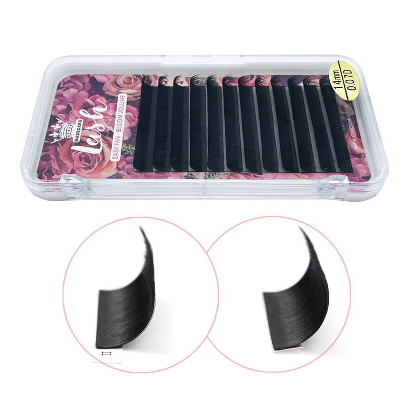 Индивидуальные шелковые норковые готовые объемные ресницы для наращивания