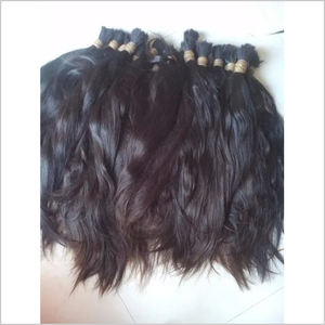 Extensions de cheveux indiens non traités, cheveux bruts droits et ondulés, pour tresses, vente en gros, - Product Image 1