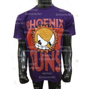 Camisetas de media manga con cuello redondo para hombre Camisetas largas de poliéster/algodón serigrafiadas para niños - Product Image 5