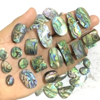 Coquilles d'ormeaux en pierres précieuses naturelles, qualité AAAAA, certifiées IGI, 100 % authentiques, multicolores, effet plume de paon, pour bijoux