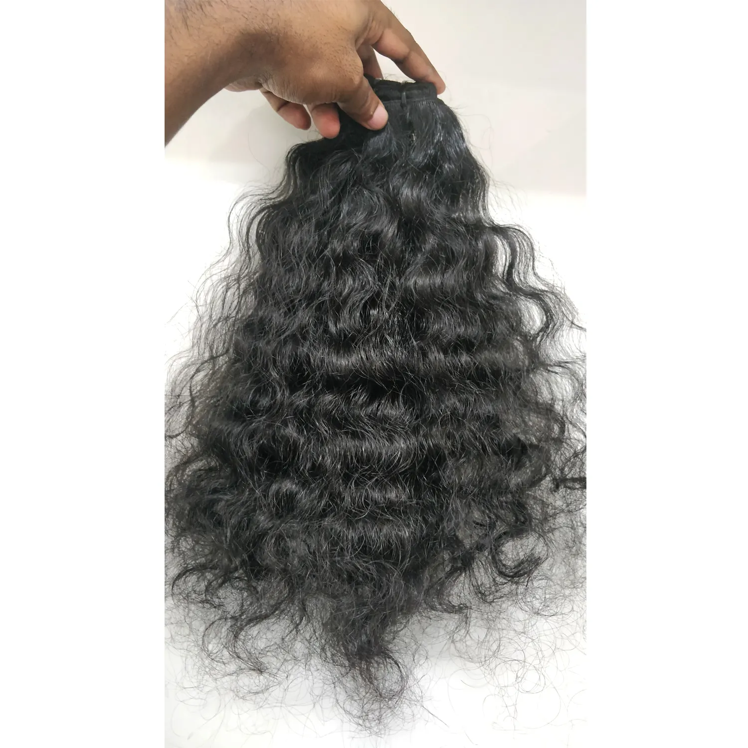 Genius Weft's Single Donor Cuticle Aligned Indian Raw Curly Human Hair Extension Remy Grade Bundles Direct Manufacturing Price