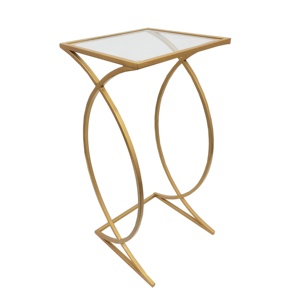 Nueva llegada de hierro y mármol mesa auxiliar redonda diseño de lujo latón plateado sofá muebles cantidad artesanía hombre barco - Product Image 4