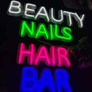 Letrero de neón personalizado para uñas, luz Led para salón de belleza, hermoso - Product Image 4