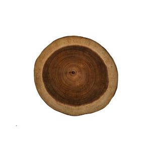 Plateau de chargement 100% en bois véritable, assiette de service en bois d'acacia et plateau de chargement pour la maison et la cuisine - Product Image 1