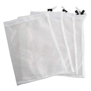 Bolsas de malla de compras de poliéster reutilizables de alta calidad con diseño de patrón de pantalla personalizado Impresión de logotipo ecológico manejado Vietnam - Product Image 2