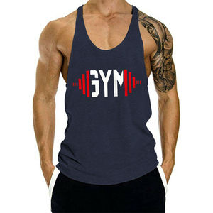 เสื้อกล้ามคอตตอนแบบกำหนดเองเสื้อกล้ามเล่นยิมสำหรับผู้ชายเสื้อกล้ามฟิตเนสสำหรับออกกำลังกายเพาะกายการฝึกกล้ามเนื้อขายส่ง - Product Image 5