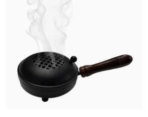 Brûleur d'encens de nouveau STYLE avec poignée en bois fournitures d'église cuivworld inde - Product Image 6