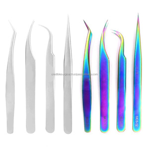 Pinzas para pestañas de acero inoxidable de calidad Superior, herramienta de maquillaje con punta puntiaguda para aplicar pestañas postizas - Product Image 6