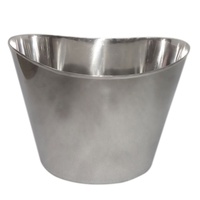 Veqking — seau à glace en acier inoxydable, seau de couleur champagne, nouveau design martelé