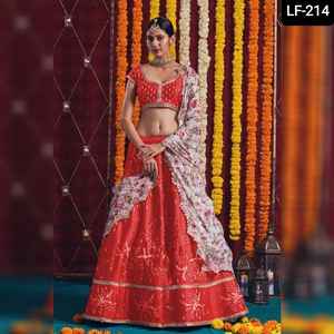 Lehenga Choli à impression numérique florale lourde de style indien et pakistanais pour femmes tenues de fête et de soirée avec Choli traditionnel - Product Image 5