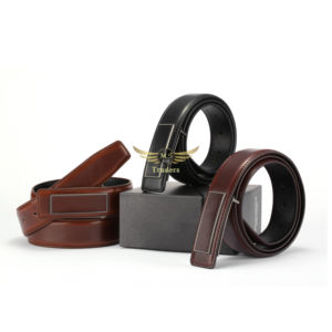 Causal Fashion Ceinture ajustable pour affaires et décontracté Boucle de ceintures en cuir noir pour hommes - Product Image 6