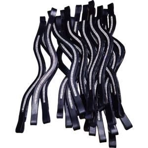 Original Crystal Browbands Cuero Negro IN; dólar 4 miniatura-COB-full Green - Product Image 1