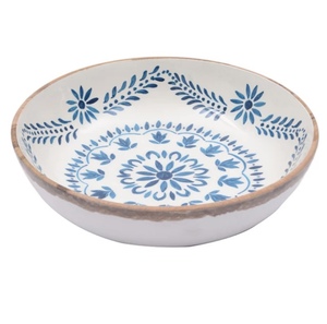 Nuevo Estilo Tazón de Frutas Hecho a Mano, Tazón de Ensalada de Madera con Calcomanía Esmaltada, Artículos para el Hogar, Vajilla, Accesorios de Mesa, Decoración para Bodas, Tazón para Servir - Product Image 1