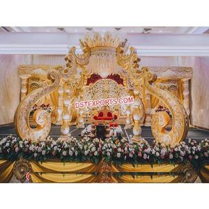Lotus Mandap for South Indian Wedding Grand South Indian Wedding Lotus Mandap Indian Wedding Decor Lotus Shaped Mandap - Product Image 1