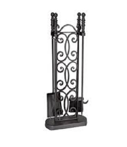 Kit d'outils de cheminée de grande qualité, 12 pièces, accessoires d'extérieur modernes, cheminée de charbon en métal, fer in, 34648 - Product Image 1